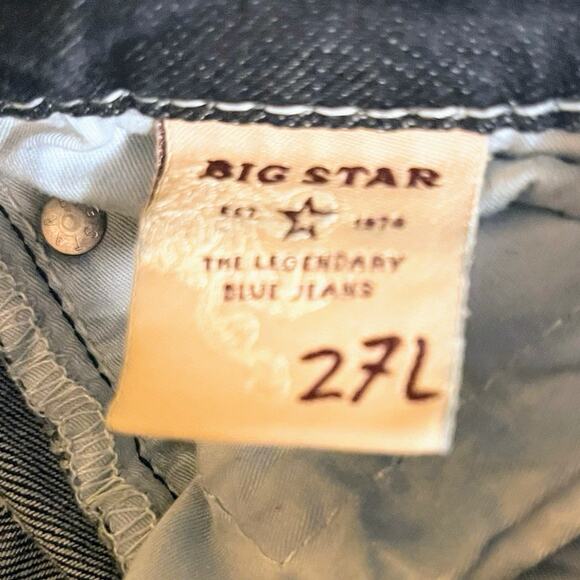 Big Star Jeans Women Size 27 L Casey K Low Rise Fit Western Pants Bootcut Rodeo - Picture 3 of 8